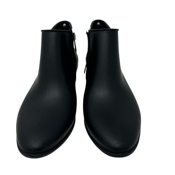 Sam Edelman Petty Matte Black Ankle Rain Booties Zip Women’s 6M Waterproof - Picture 4 of 10